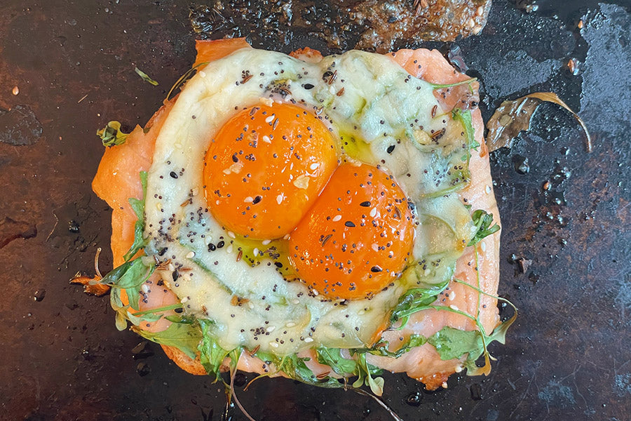 Everything Bagel Oven Eggs