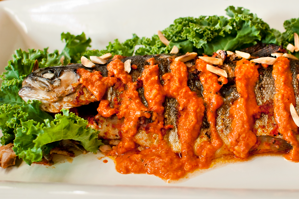 Spicy Smoked Paprika Romesco Over Grilled Trout – World Spice