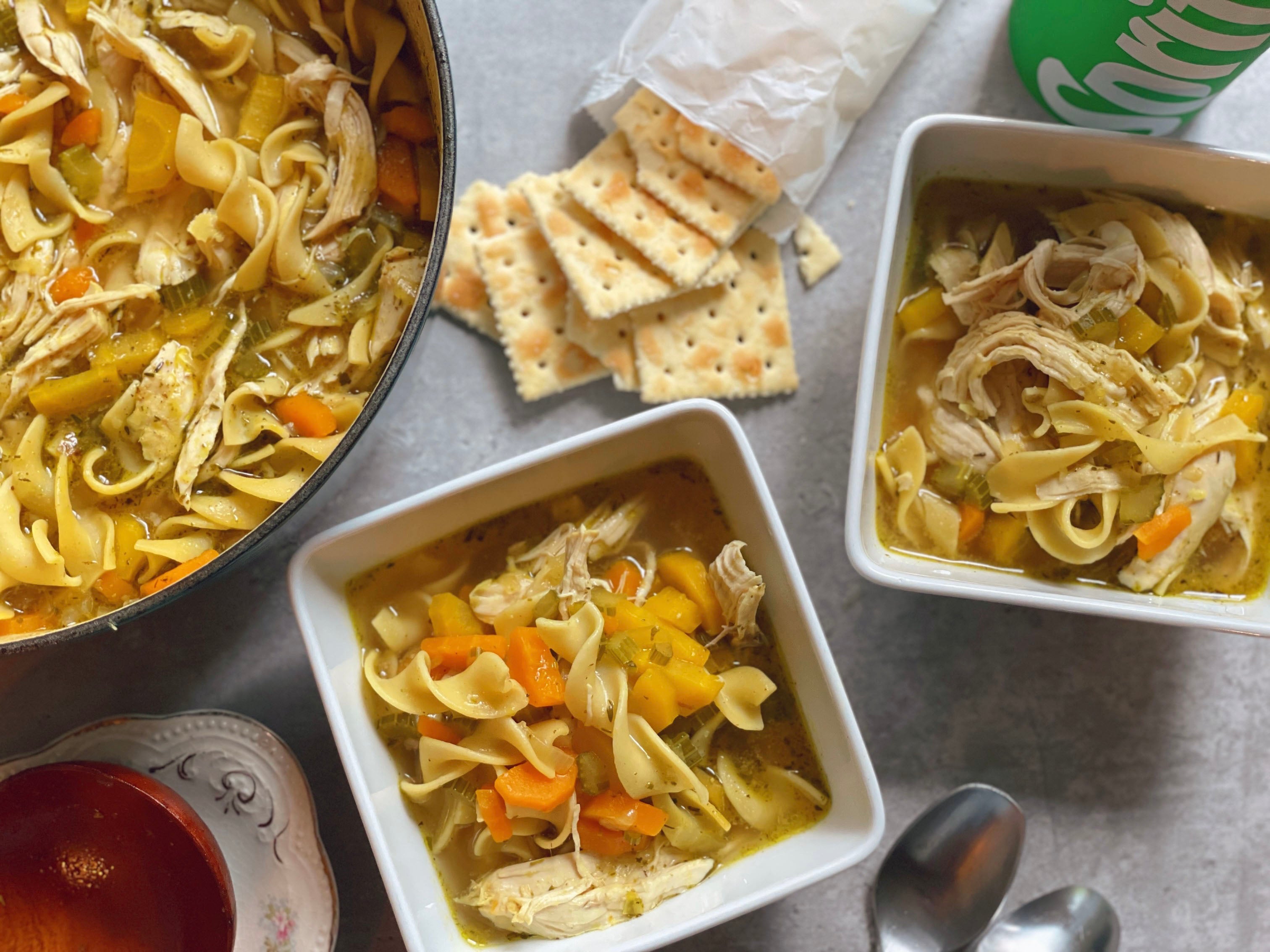 Chicken Noodle Soup with Egg Noodles