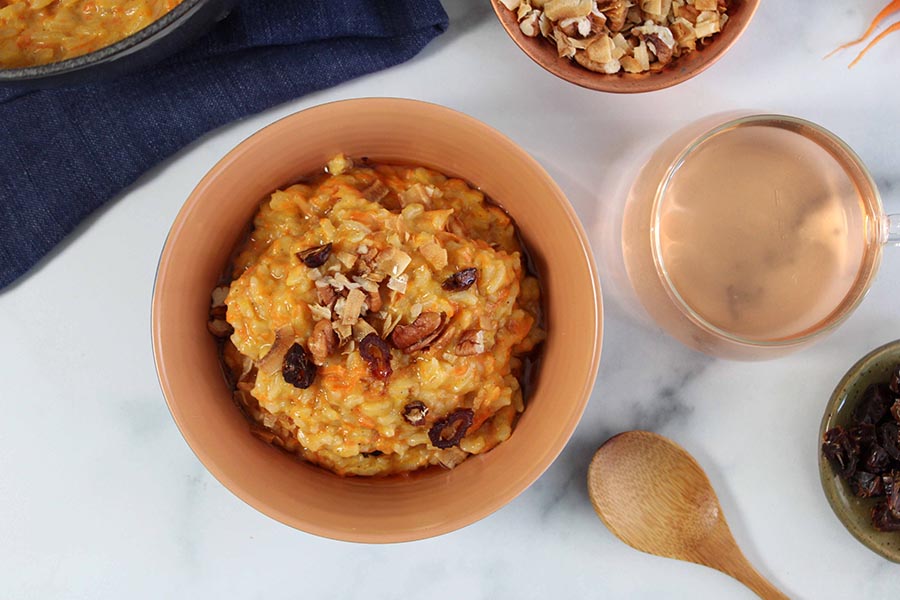 Sweet Carrot Rice Pudding