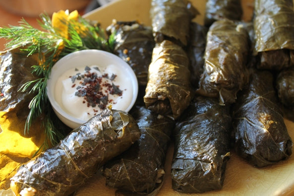 Dolmades (Stuffed Grape Leaves) for Greek Easter