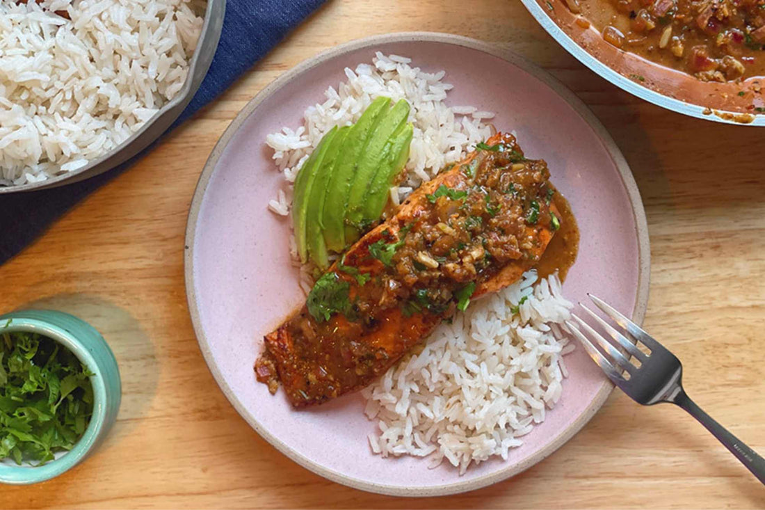 Sweet & Spicy Jerk Salmon