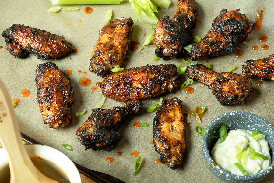 Harissa Grilled Chicken Wings