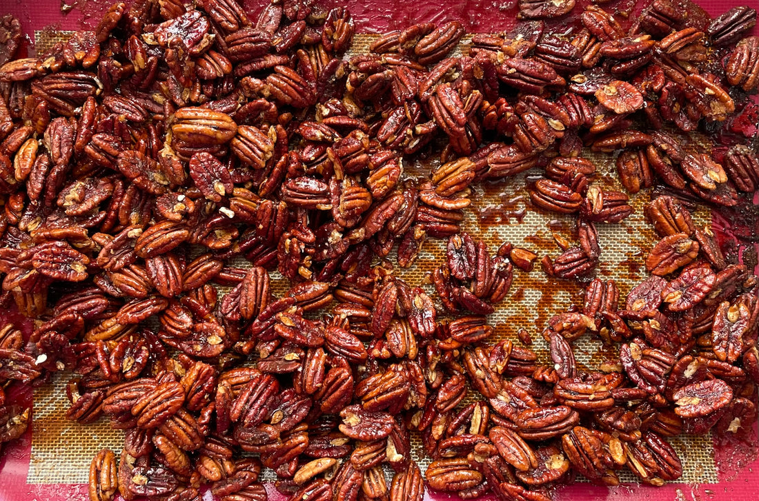 Sheet Pan Candied Pecans