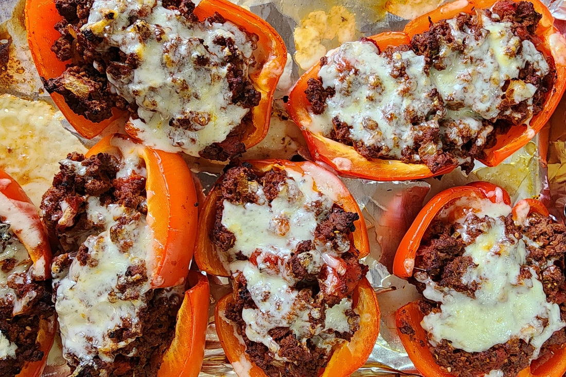 Italian Stuffed Pepper Boats