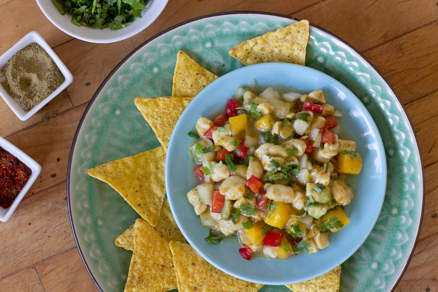 Jerk Scallop & Mango Ceviche