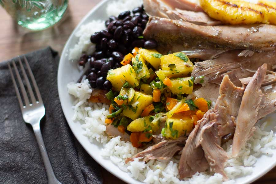 Jerk Turkey with Pineapple Salsa