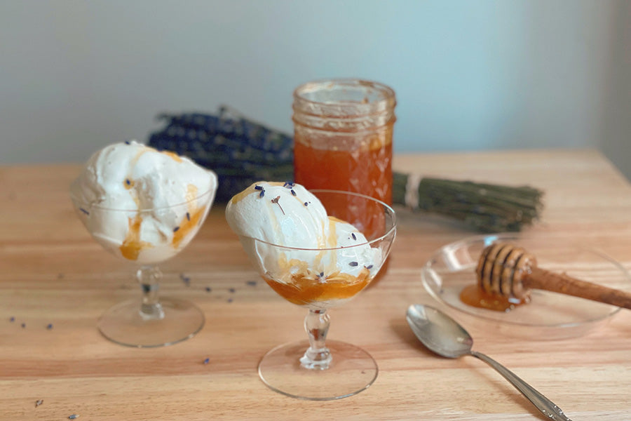 Lavender and Vodka Ice Cream