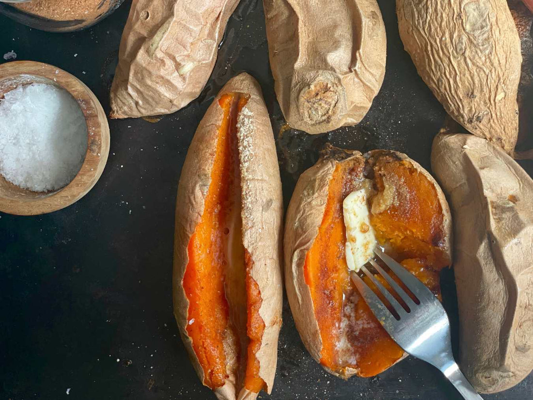 Loaded Maple Sweet Potatoes