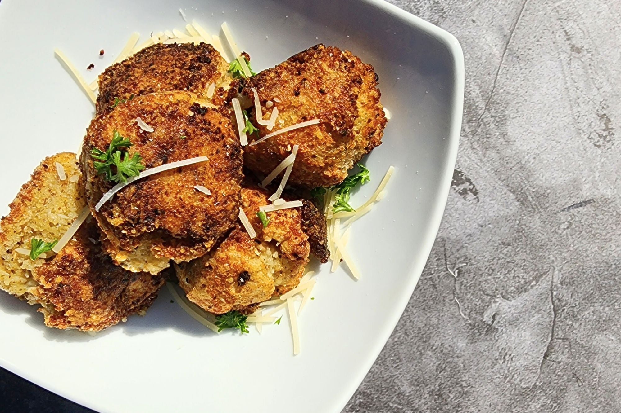 Caesar-Spiced Fried Potato Balls