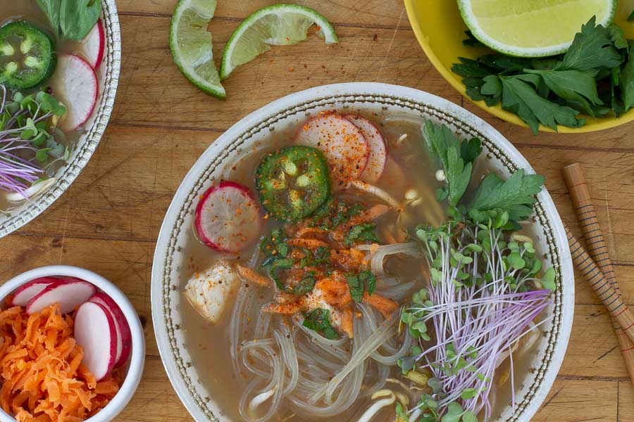 Pho-Nominal Chicken Soup