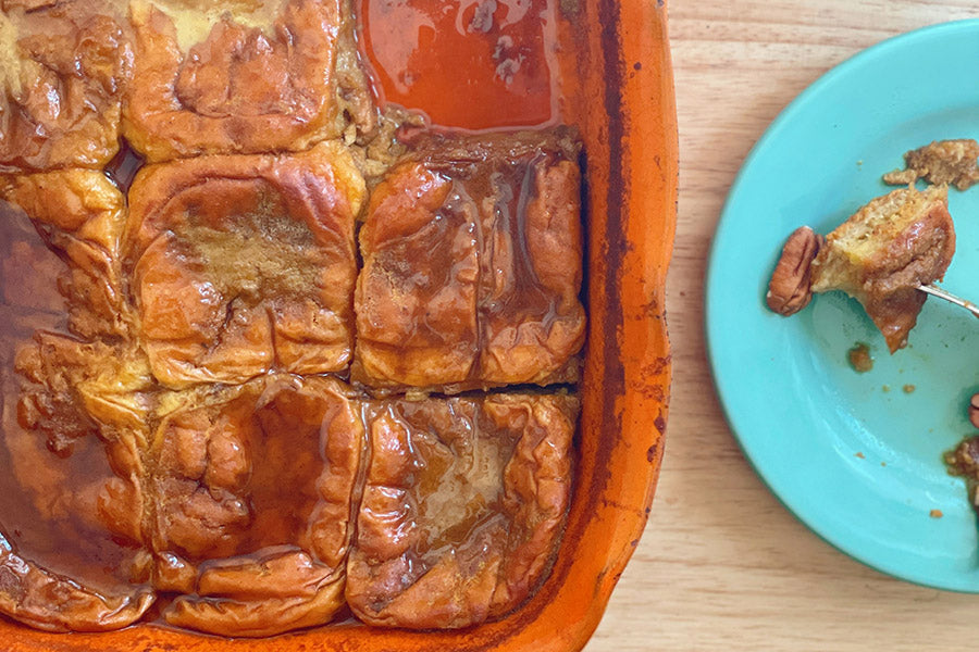 Pumpkin Pie Spice French Toast Bake