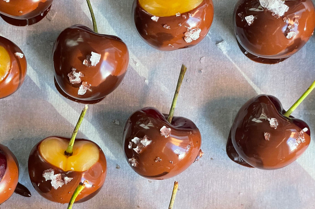 Chocolate-Covered Cherries with Sea Salt