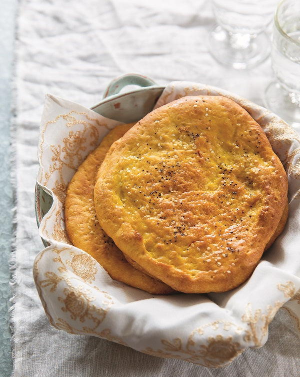 Sheermal (semi-sweet saffron and cardamom-enriched bread)