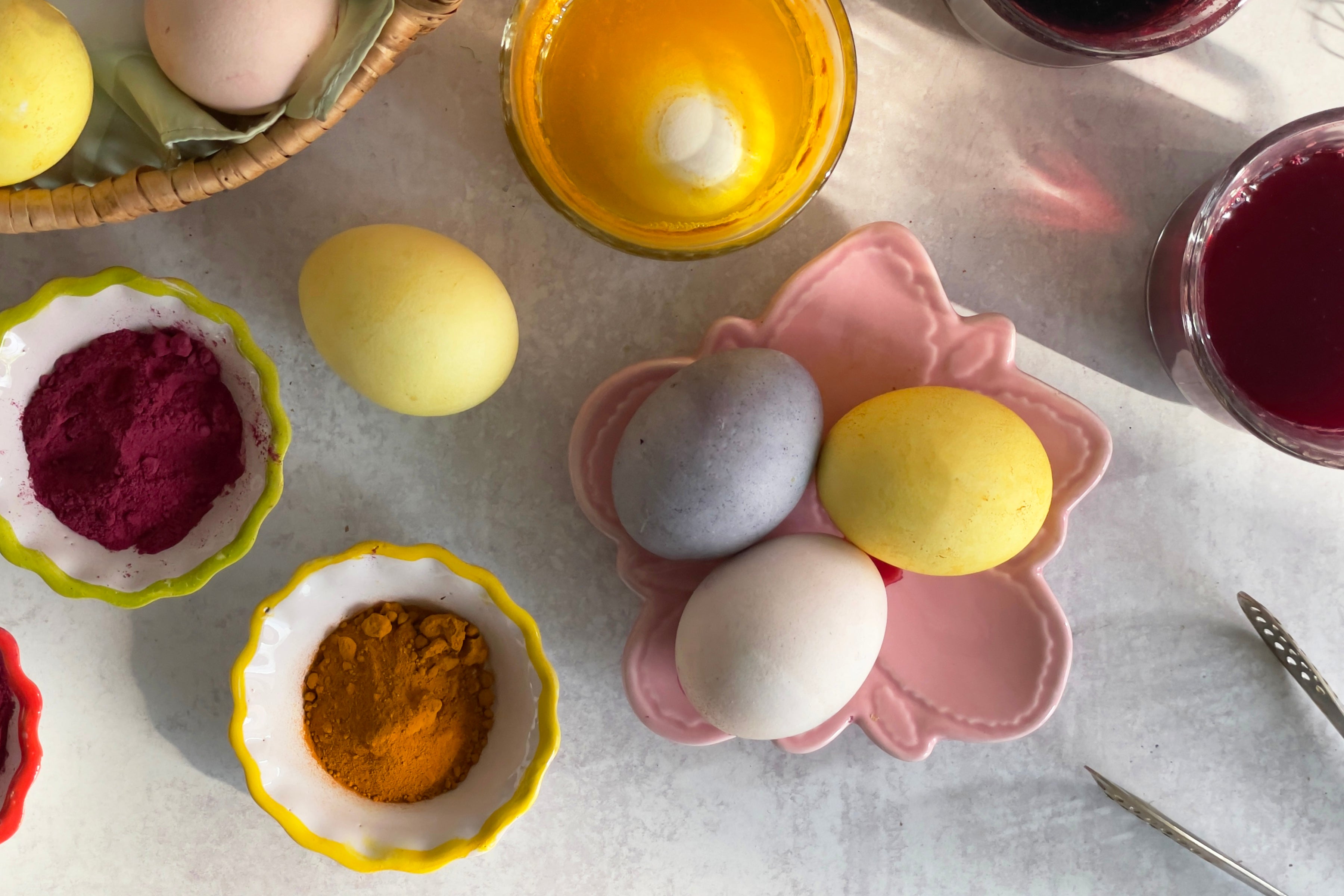 Spice Dyed Easter Eggs