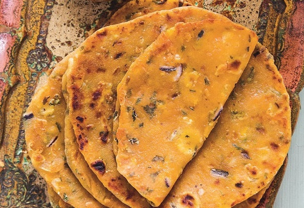 Sweet Potato and Squash Parathas