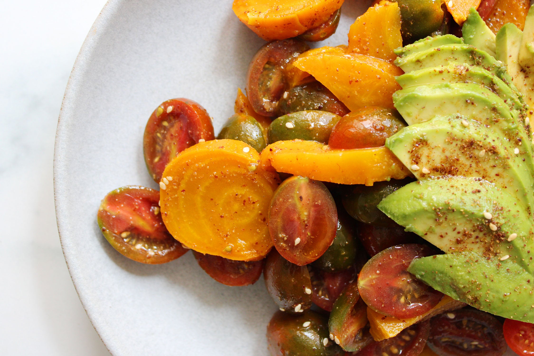 Syrian Za'atar Tomato Beet Salad