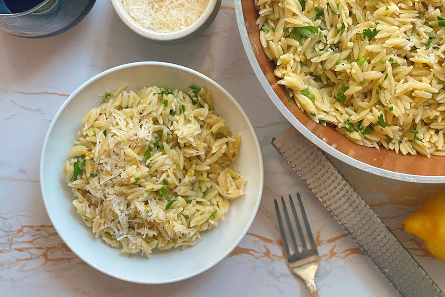 Lemon Tuscan Rosemary Orzo