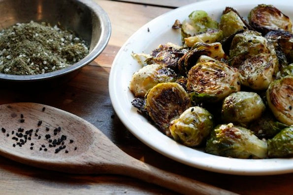 Brussels Sprouts with Za'atar and Nigella