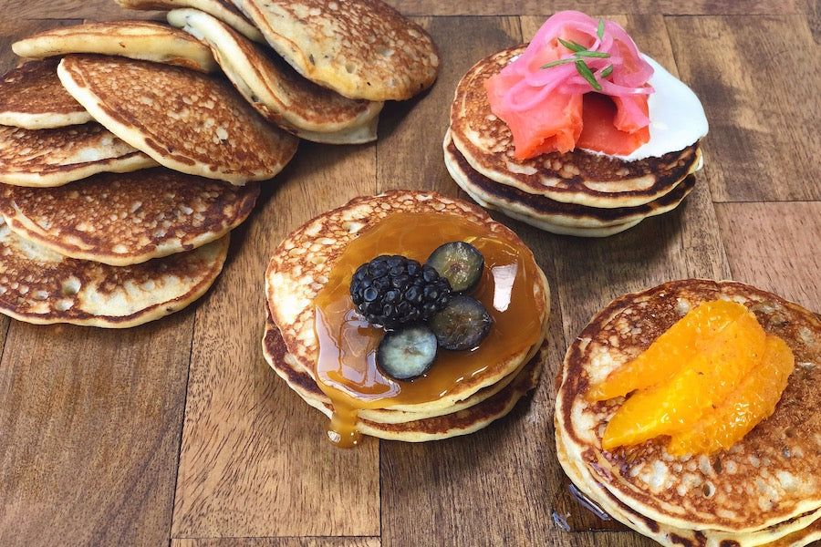 Caraway Mini Pancakes