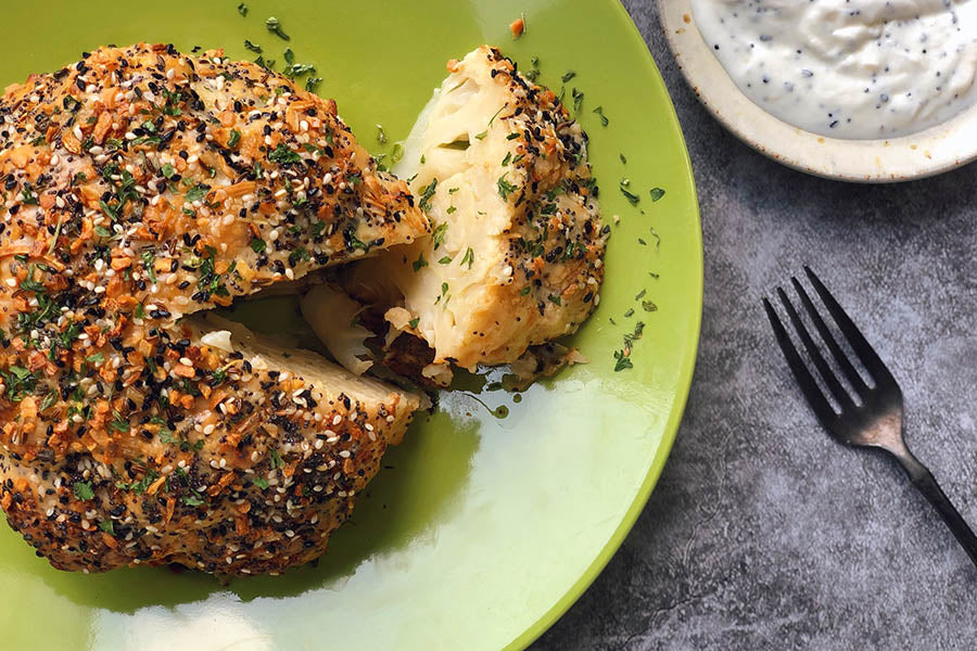 Everything Bagel Spiced Cauliflower