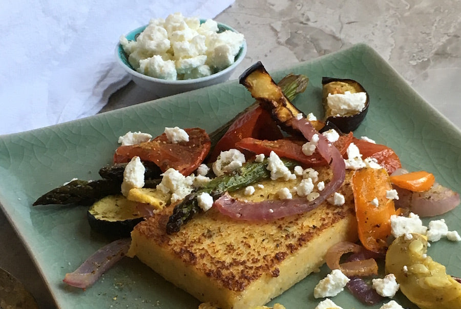 Grilled Polenta and Vegetables Provencal