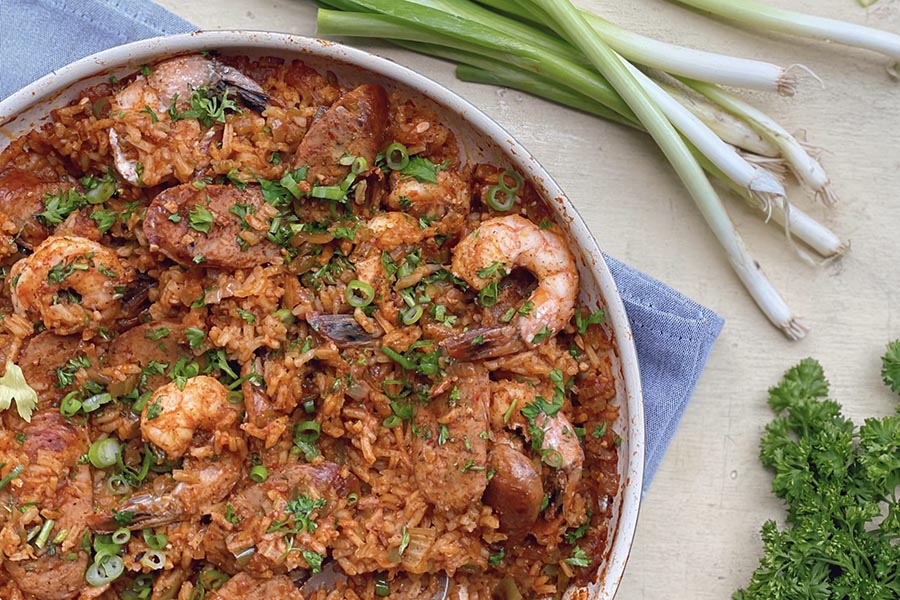 Creole Sausage and Shrimp Jambalaya