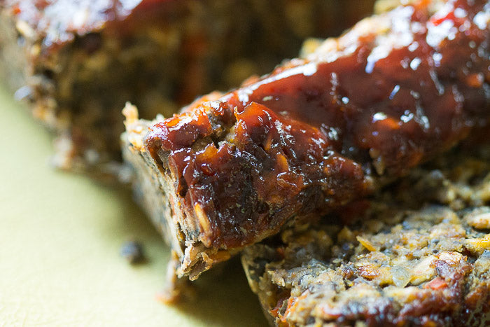 Lentil Loaf with Awesome Sauce