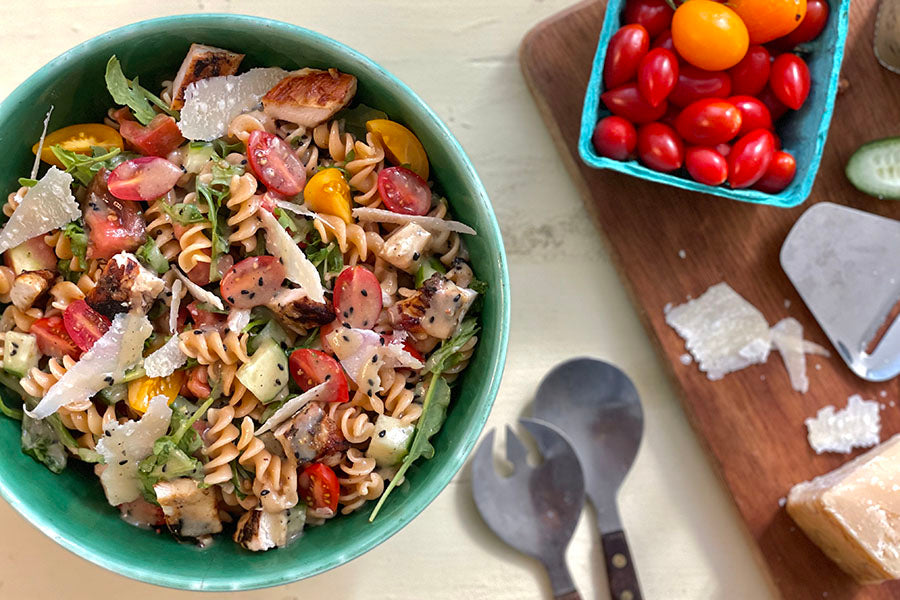 Chicken Nigella Caesar Pasta Salad