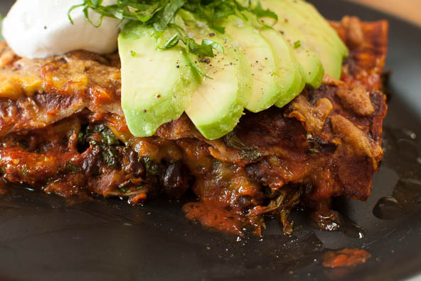 Pumpkin Kale Enchiladas