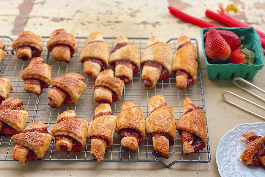 Rhubarb Rugelach