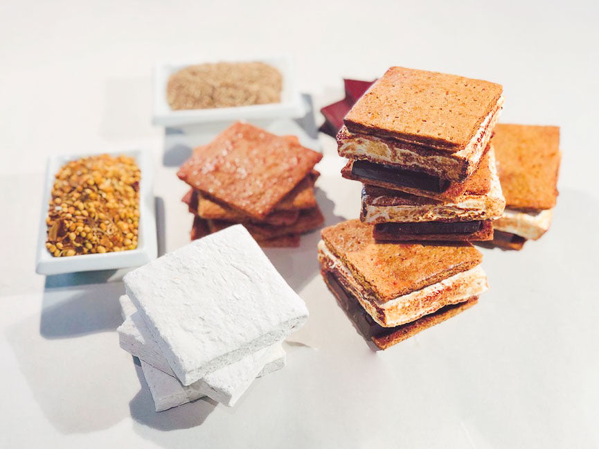 Pakistani Curry S’mores with Toasted Cumin Marshmallows