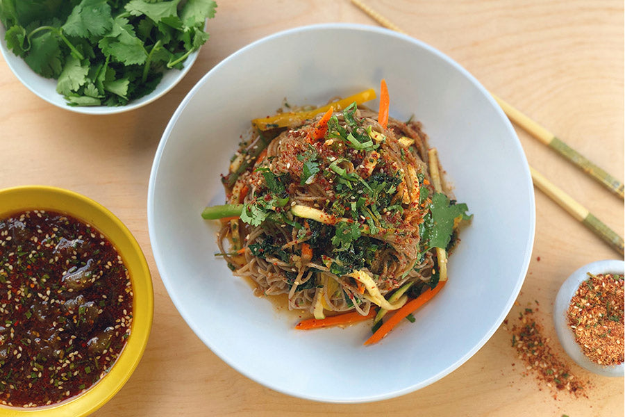 Warm Bulgogi Soba Noodle Salad