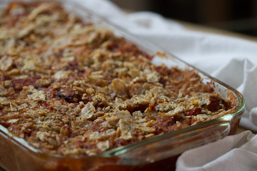 GG's Stewed Tomato Casserole