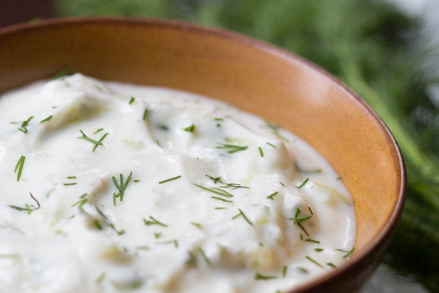 Tzatziki with Dill Pollen