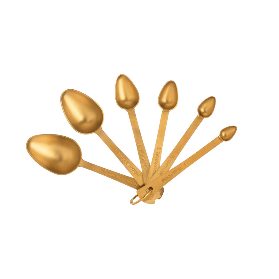 Gold Finish - Stainless Steel Measuring Spoons