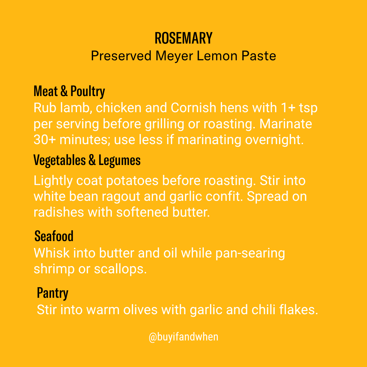 Preserved Lemon Paste - Rosemary